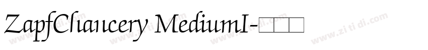 ZapfChancery MediumI字体转换